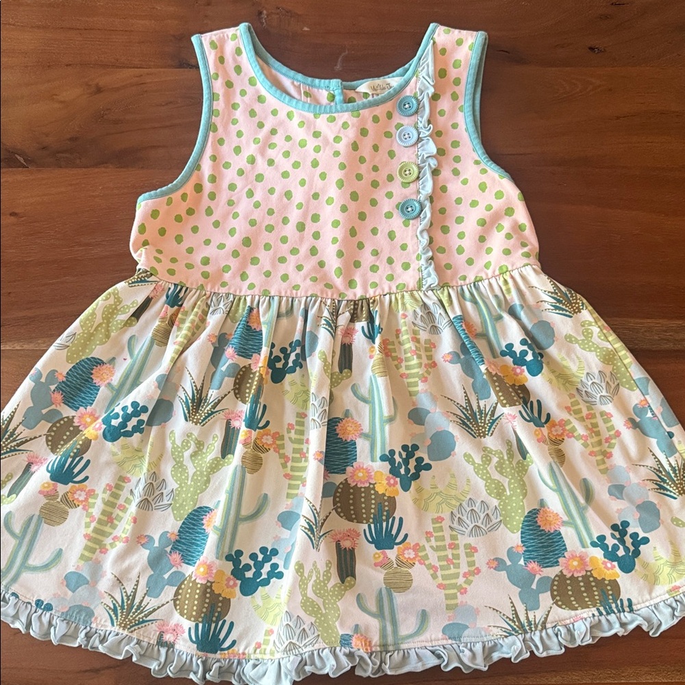 Matilda Jane Colorful Cactus Print Baby Doll Shirt